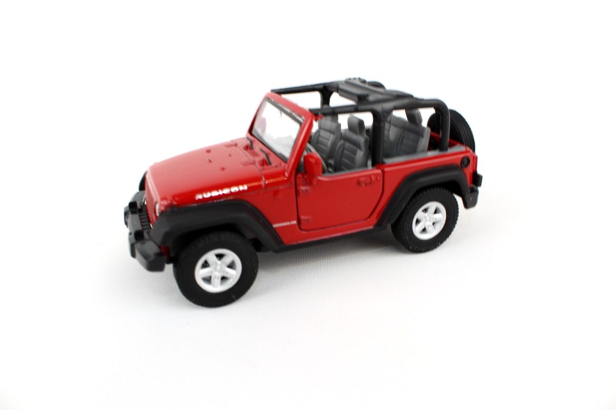 Welly Diecast Jeep Wrangler Rubicon Offenes Dach Rot